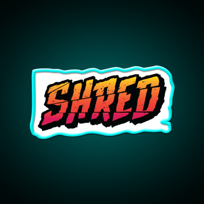 Shred Hemp Inspired Green Leaf Led Neon Sign Rgb Color - Shineneon