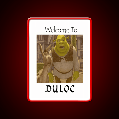 Shrek Welcome To Duloc Welcome Led Neon Sign Open Sign Rgb Color - Shineneon