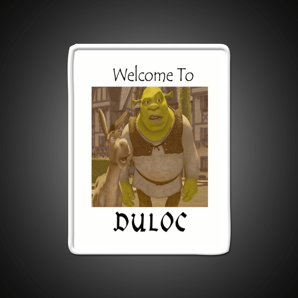 Shrek Welcome To Duloc Welcome Led Neon Sign Open Sign Rgb Color - Shineneon