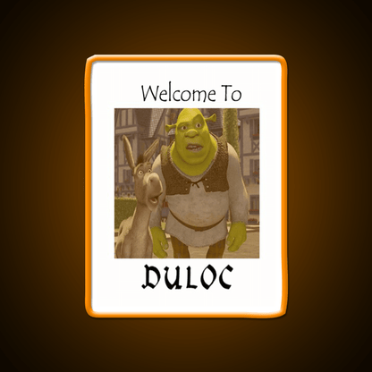 Shrek Welcome To Duloc Welcome Led Neon Sign Open Sign Rgb Color - Shineneon