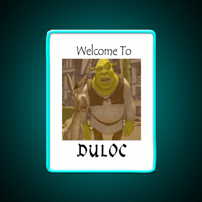 Shrek Welcome To Duloc Welcome Led Neon Sign Open Sign Rgb Color - Shineneon