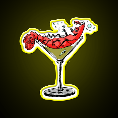 Shrimp Cocktail Bar Decor Led Neon Sign Rgb Color - Shineneon