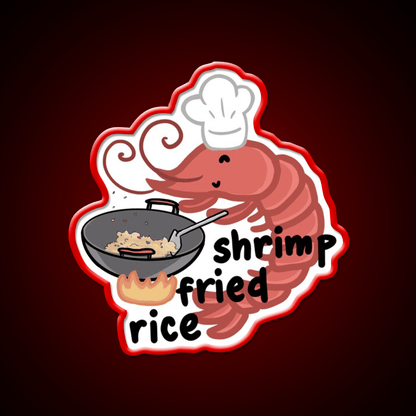 Shrimp Fried Rice Led Neon Sign Chinese Food Rgb Color - Shineneon