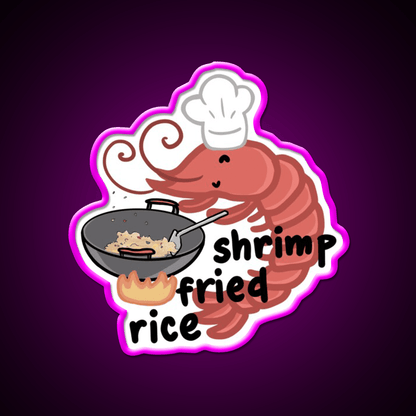Shrimp Fried Rice Led Neon Sign Chinese Food Rgb Color - Shineneon