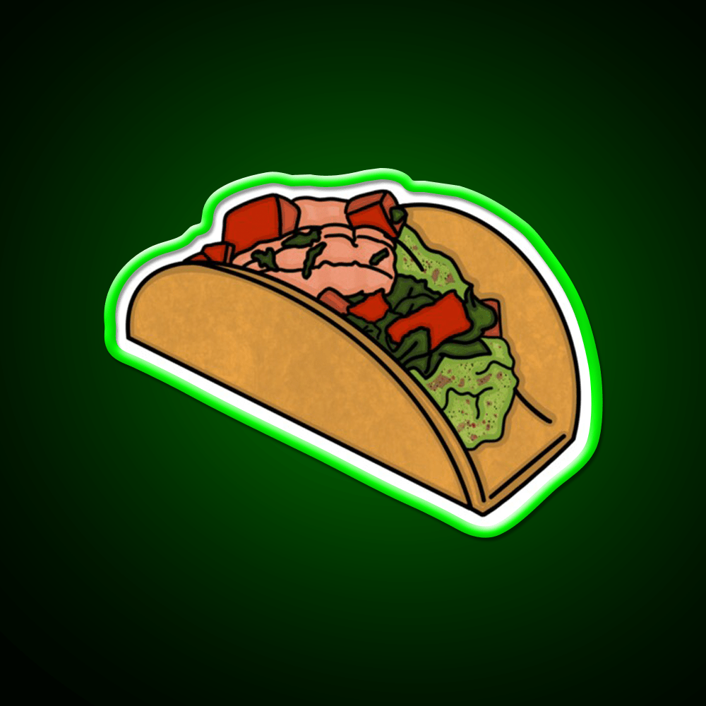Shrimp Taco Led Neon Sign Mexican Food Sign Rgb Color - Shineneon