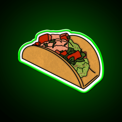 Shrimp Taco Led Neon Sign Mexican Food Sign Rgb Color - Shineneon