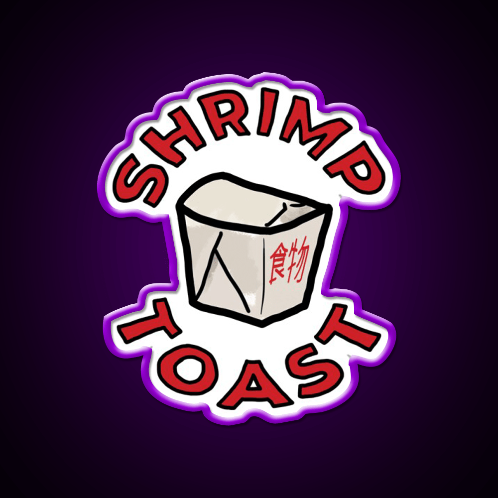 Shrimp Toast Led Neon Sign Chinese Food Rgb Color - Shineneon