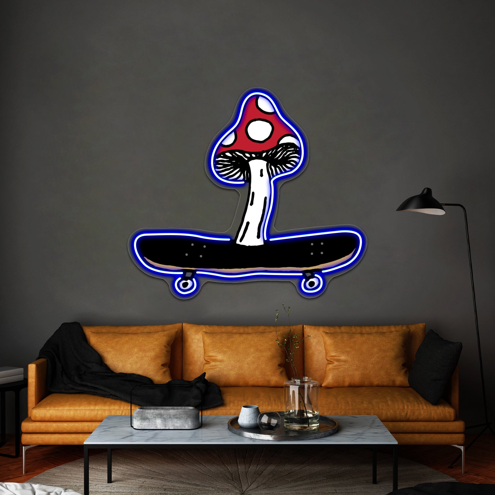 Shroom On A Board Wall Artwork Neon Signs | Shineneon