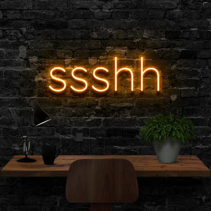 Shush Led Neon Sign For Playful And Quiet Spaces - Shineneon