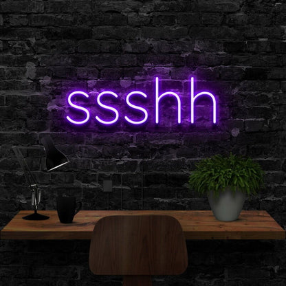 Shush Led Neon Sign For Playful And Quiet Spaces - Shineneon