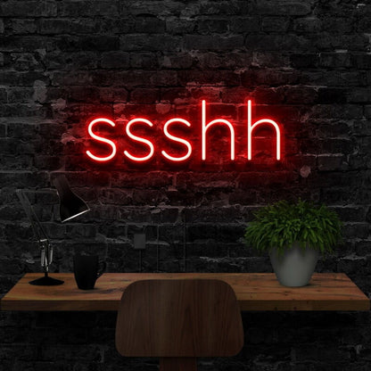 Shush Led Neon Sign For Playful And Quiet Spaces | Shineneon