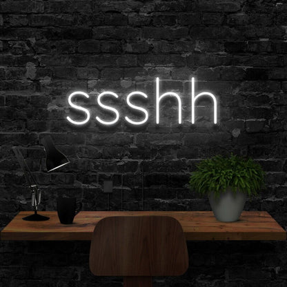 Shush Led Neon Sign For Playful And Quiet Spaces | Shineneon