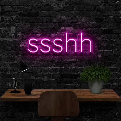 Shush Led Neon Sign For Playful And Quiet Spaces - Shineneon