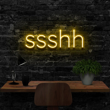 Shush Led Neon Sign For Playful And Quiet Spaces | Shineneon