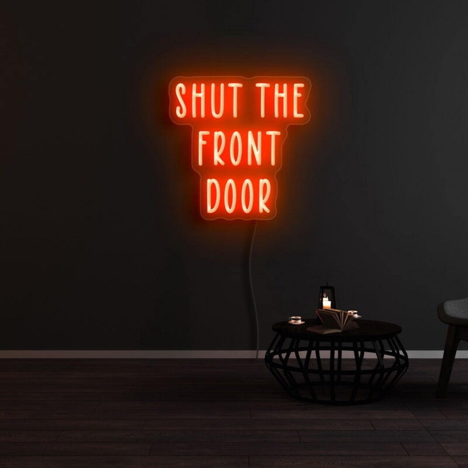 Shut The Front Door Led Neon Sign For Fun And Welcoming Spaces | Shineneon