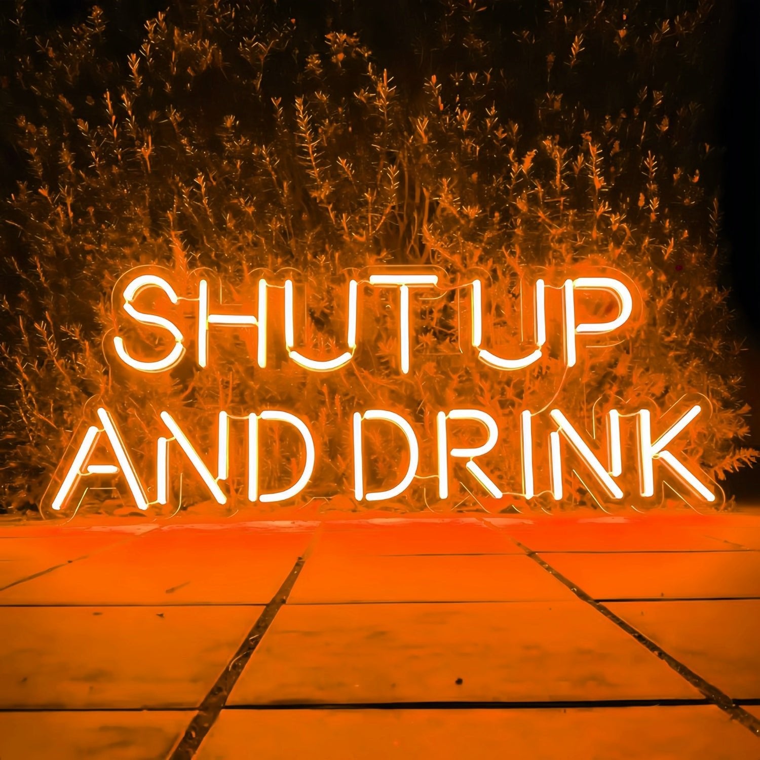 Shut Up And Drink Let The Good Times Flow Led Neon Sign - Shineneon