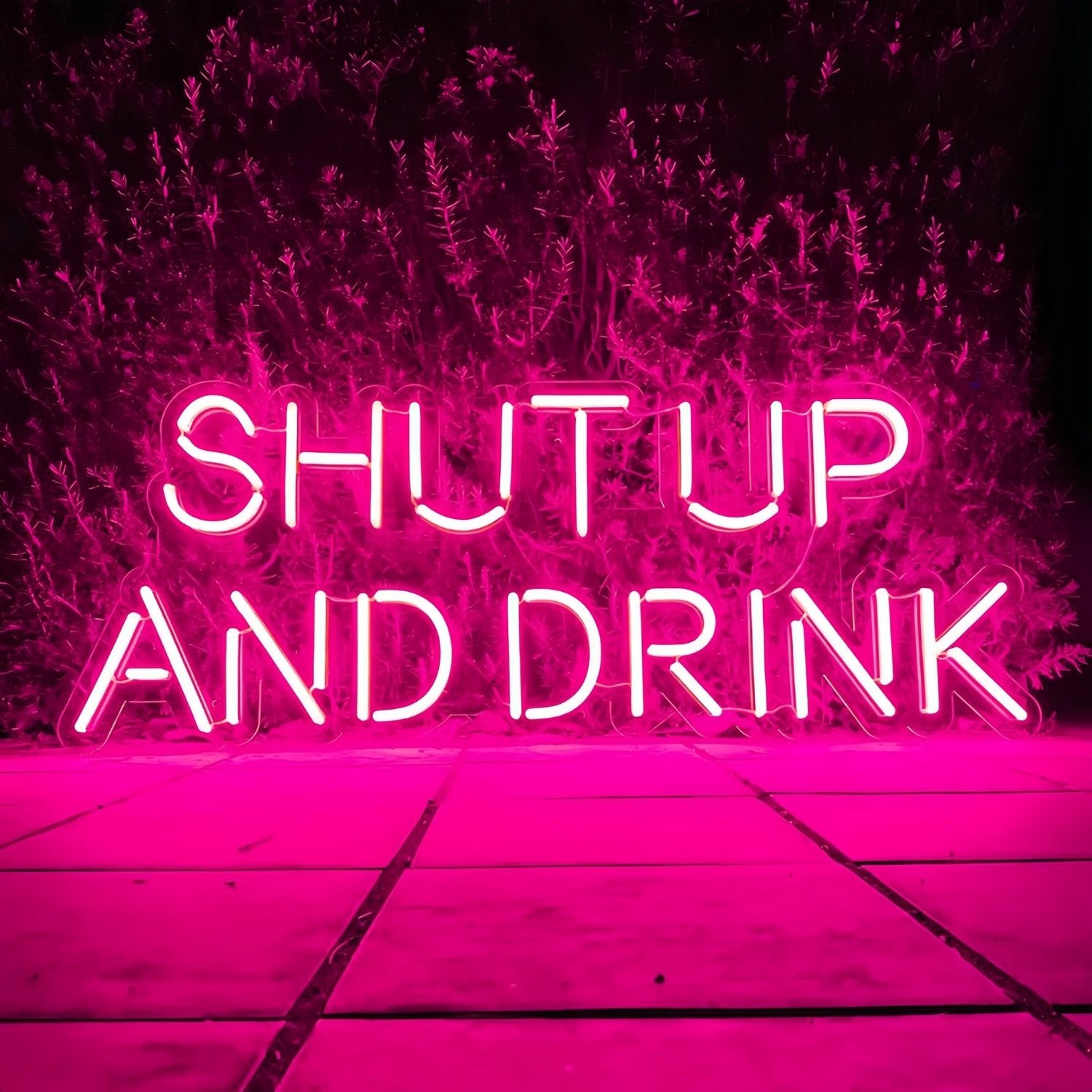 Shut Up And Drink Let The Good Times Flow Led Neon Sign - Shineneon