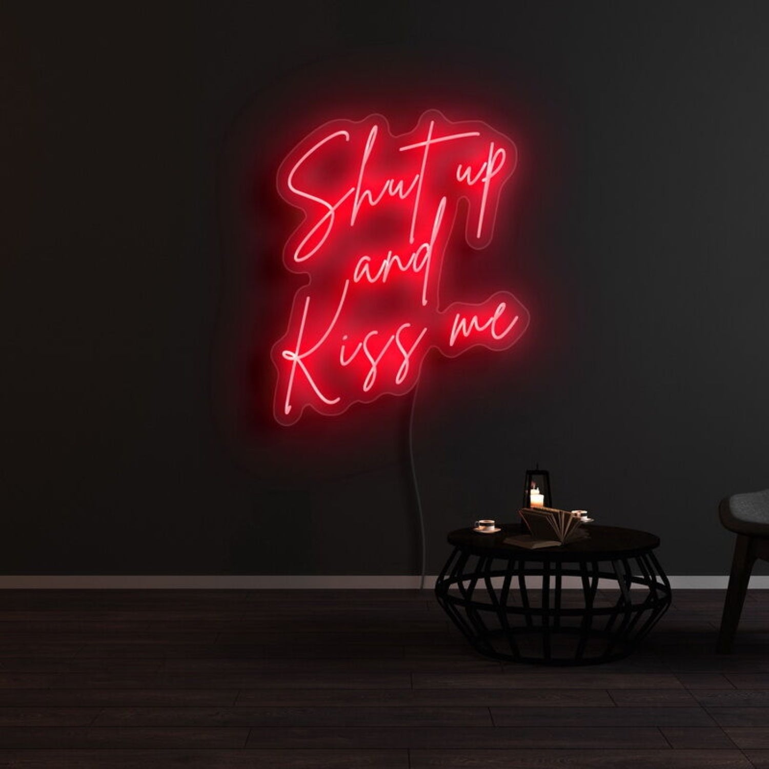 Shut Up And Kiss Me Neon Sign | Shineneon