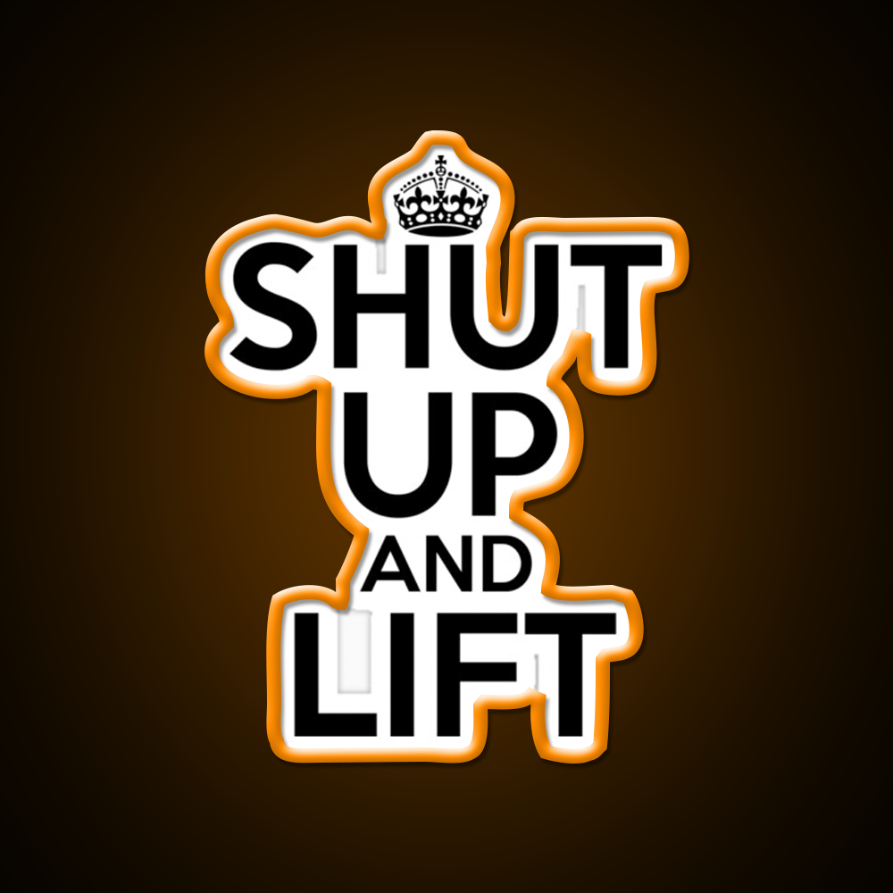 Shut Up And Lift Gym Fitness Led Neon Sign Rgb Color - LED neon sign view 6