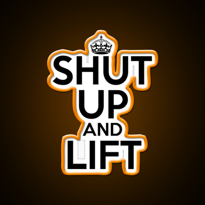 Shut Up And Lift Gym Fitness Led Neon Sign Rgb Color - LED neon sign view 6