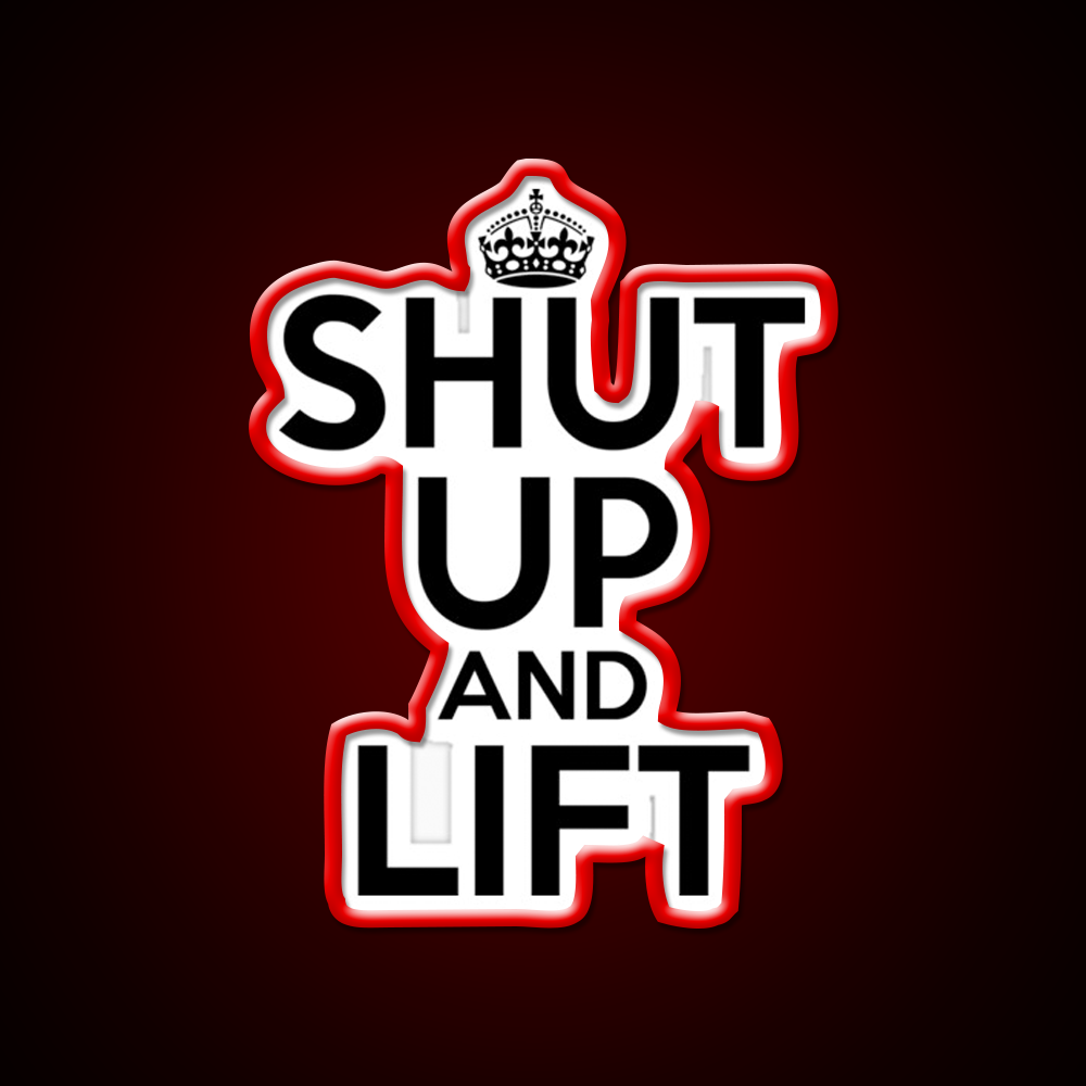 Shut Up And Lift Gym Fitness Led Neon Sign Rgb Color - LED neon sign view 10