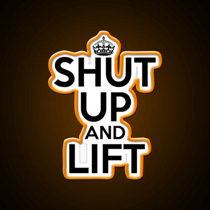 Shut Up And Lift Gym Fitness Led Neon Sign Rgb Color - Shineneon