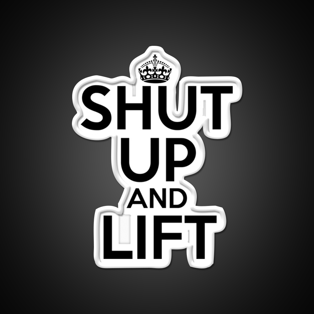 Shut Up And Lift Gym Fitness Led Neon Sign Rgb Color - LED neon sign view 11