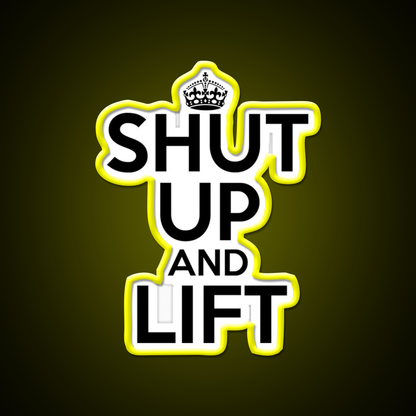 Shut Up And Lift Gym Fitness Led Neon Sign Rgb Color - LED neon sign view 7