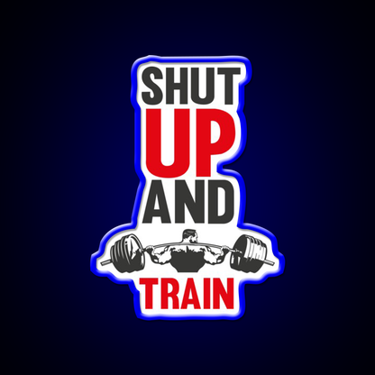 Shut Up And Train Gym Fitness Led Neon Sign Rgb Color - LED neon sign view 5