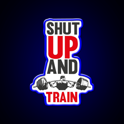 Shut Up And Train Gym Fitness Led Neon Sign Rgb Color - Shineneon