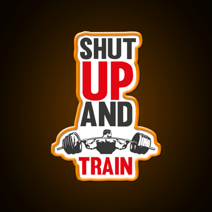 Shut Up And Train Gym Fitness Led Neon Sign Rgb Color - Shineneon