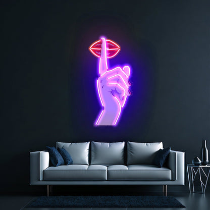 Shut Up Custom Led Signs Artwork For Sale - Shineneon