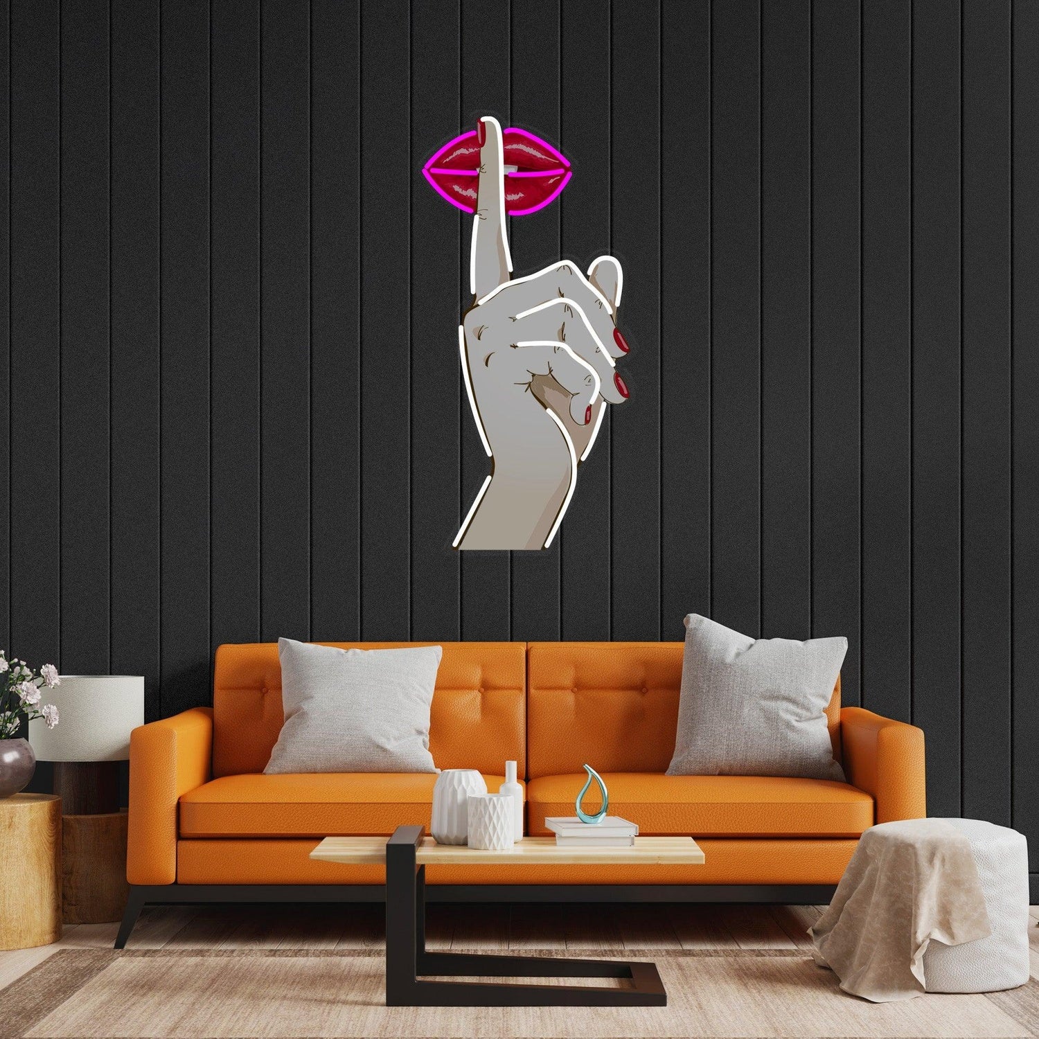 Shut Up Pink White Red Uv Printed Led Neon Sign For Home Bar Decor | Shineneon