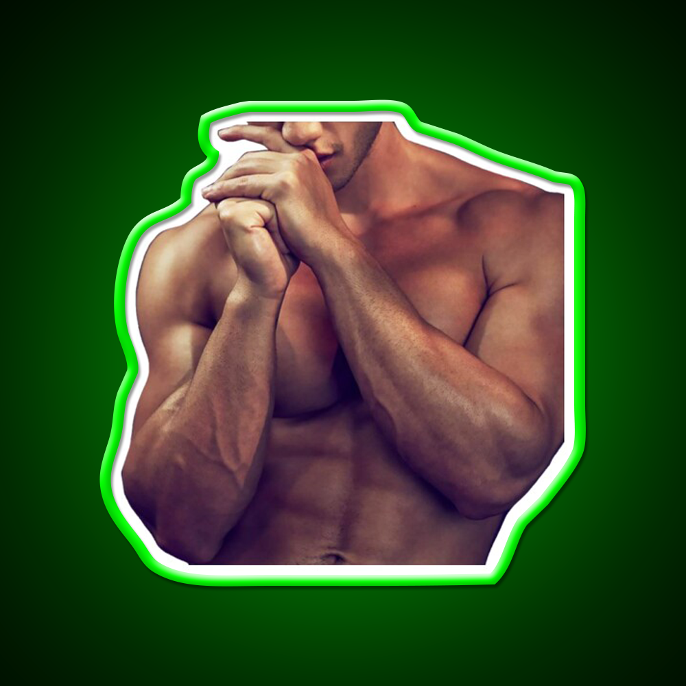 Shy Muscle Stud Gym Fitness Led Neon Sign Rgb Color - LED neon sign view 8