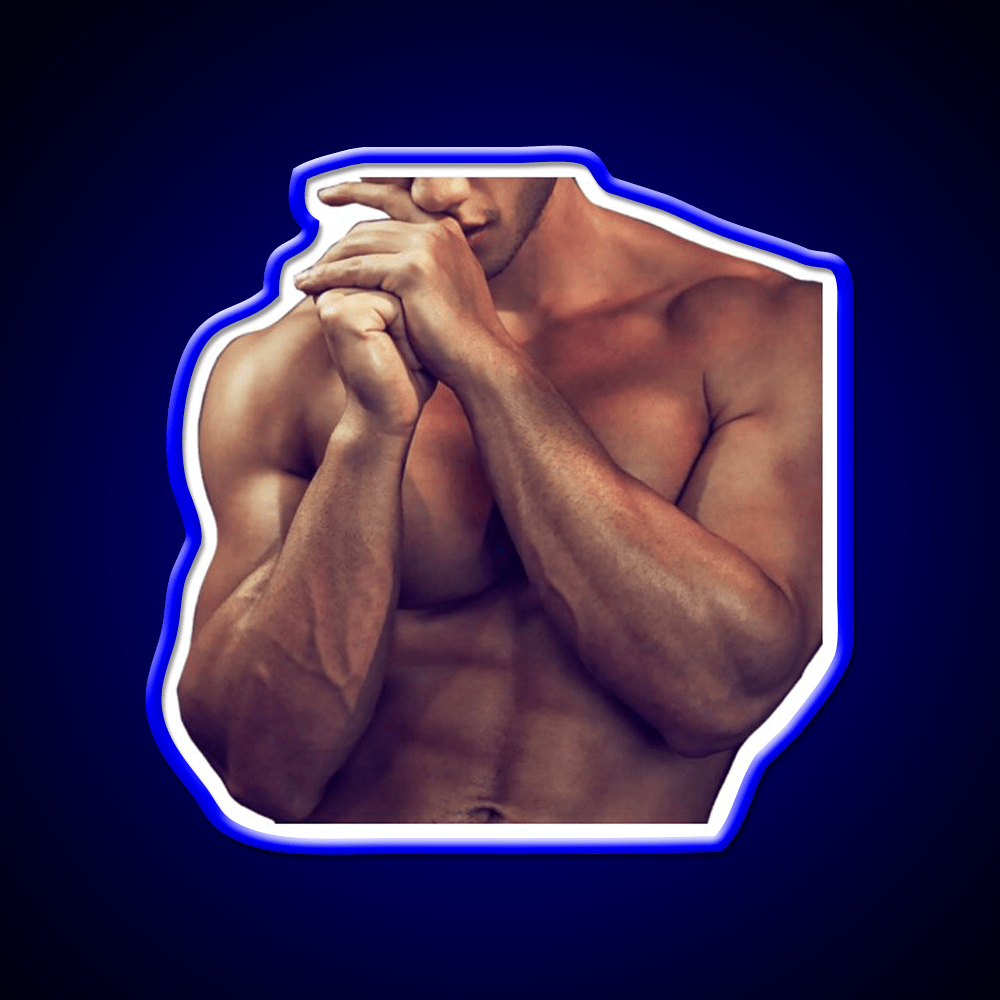 Shy Muscle Stud Gym Fitness Led Neon Sign Rgb Color - Shineneon