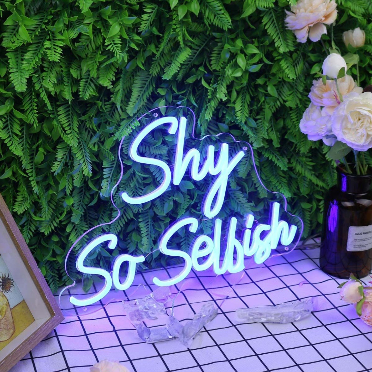 Shy So Selfish Blue Led Neon Sign - Shineneon