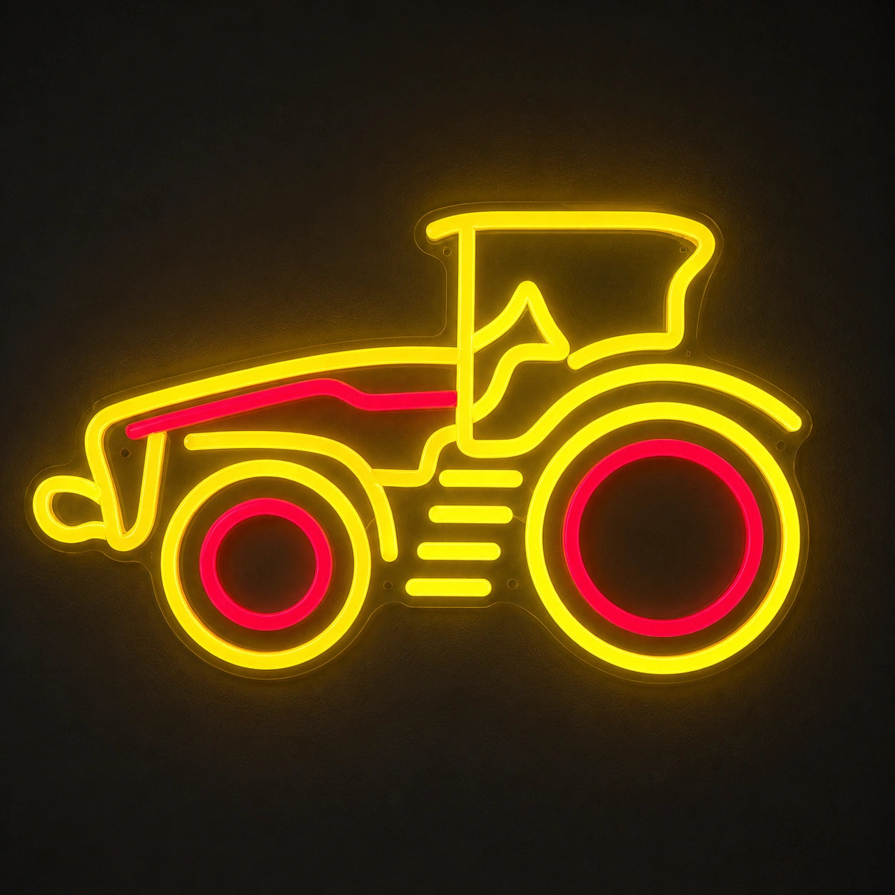 Side Profile Farm Tractor LED Neon Sign Garage Man Cave Neon Sign main product image