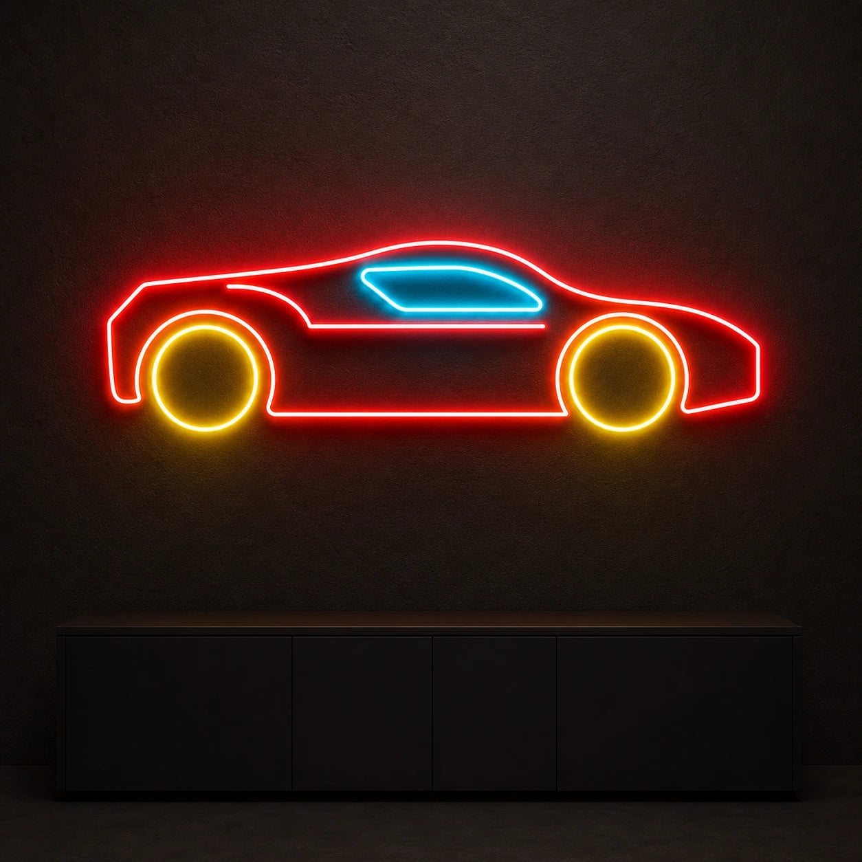 Side Profile Sports Car LED Neon Sign Garage Man Cave Neon Sign high-converting product image