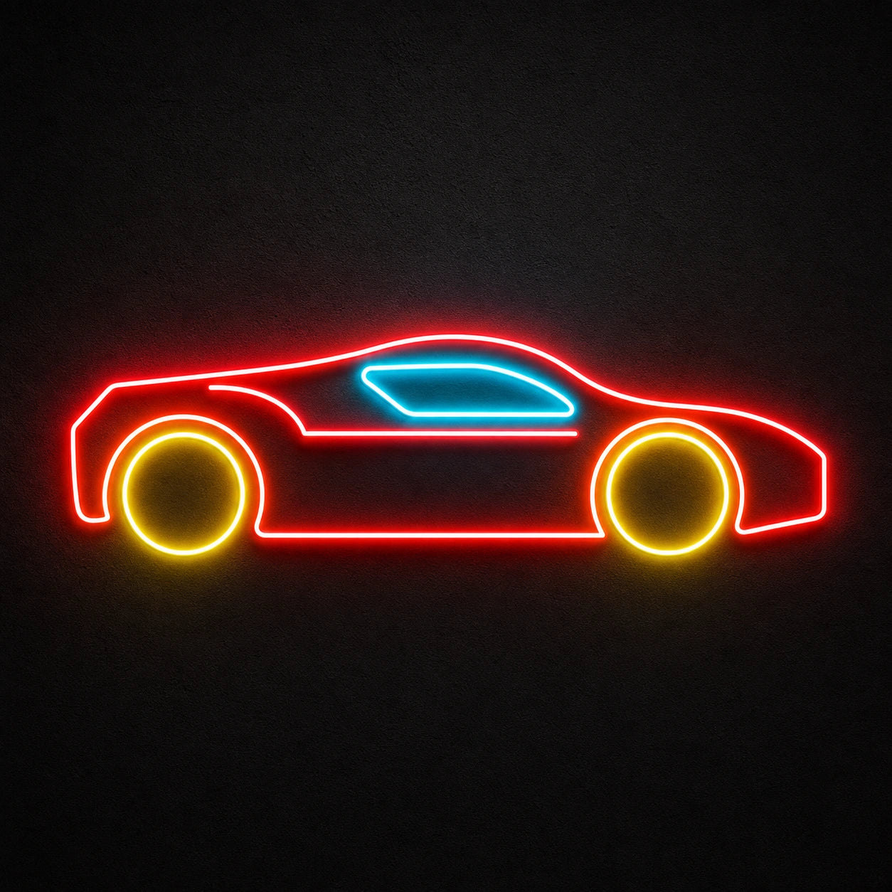 Side Profile Sports Car LED Neon Sign Garage Man Cave Neon Sign main product image