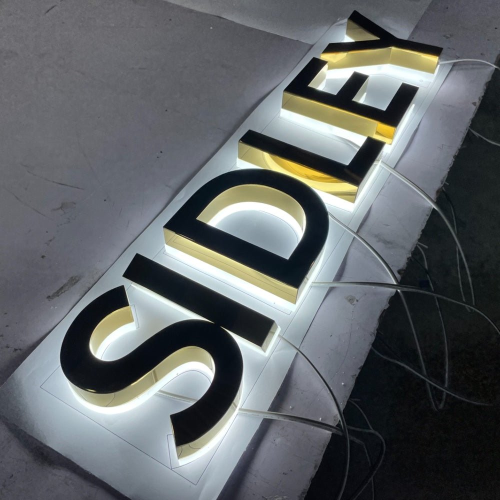 Sidley 3D Backlit Channel Letters Led Light Sign - Shineneon