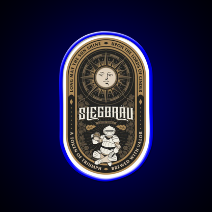 Siegbrau Label A Token Of Triumph Beer Bar Decor Led Neon Sign Rgb Color - LED neon sign view 5