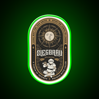 Siegbrau Label A Token Of Triumph Beer Bar Decor Led Neon Sign Rgb Color - LED neon sign view 8