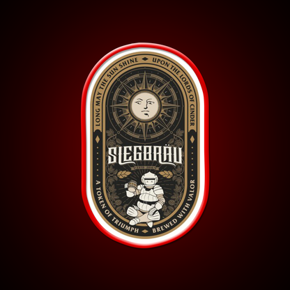Siegbrau Label A Token Of Triumph Beer Bar Decor Led Neon Sign Rgb Color - LED neon sign view 10