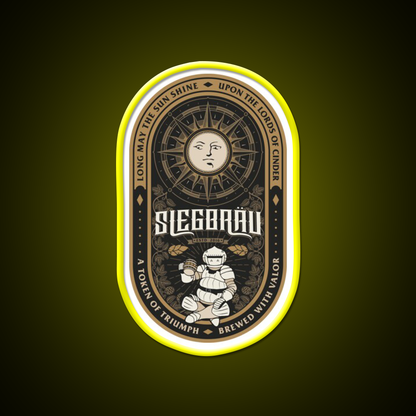 Siegbrau Label A Token Of Triumph Beer Bar Decor Led Neon Sign Rgb Color - LED neon sign view 7