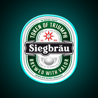 Siegbrau Label The Original Tenet Beer Bar Decor Led Neon Sign Rgb Color - Size and dimension reference