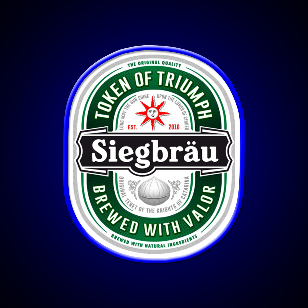 Siegbrau Label The Original Tenet Beer Bar Decor Led Neon Sign Rgb Color - LED neon sign view 5