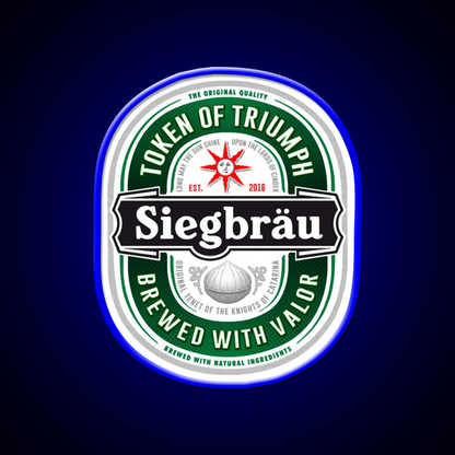 Siegbrau Label The Original Tenet Beer Bar Decor Led Neon Sign Rgb Color - LED neon sign view 5