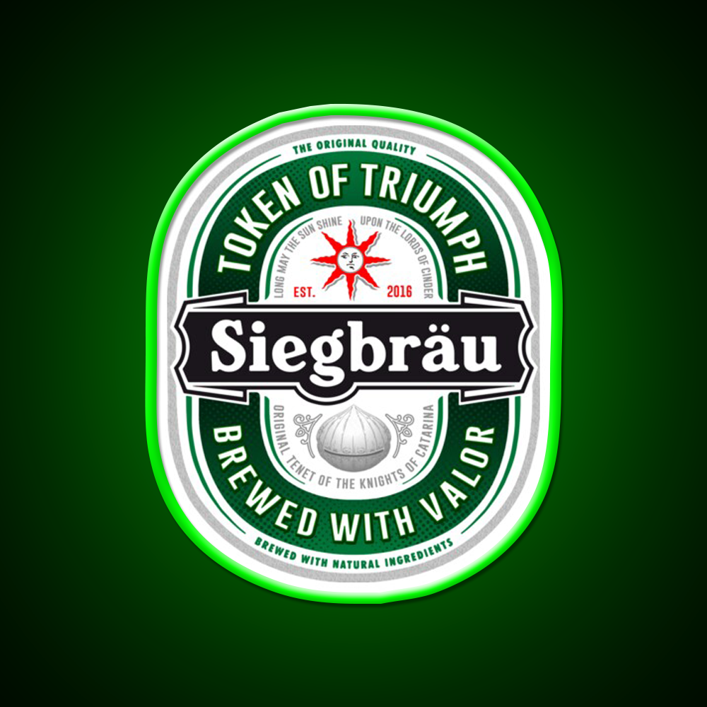 Siegbrau Label The Original Tenet Beer Bar Decor Led Neon Sign Rgb Color - LED neon sign view 8