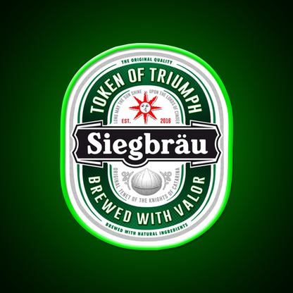 Siegbrau Label The Original Tenet Beer Bar Decor Led Neon Sign Rgb Color - LED neon sign view 8