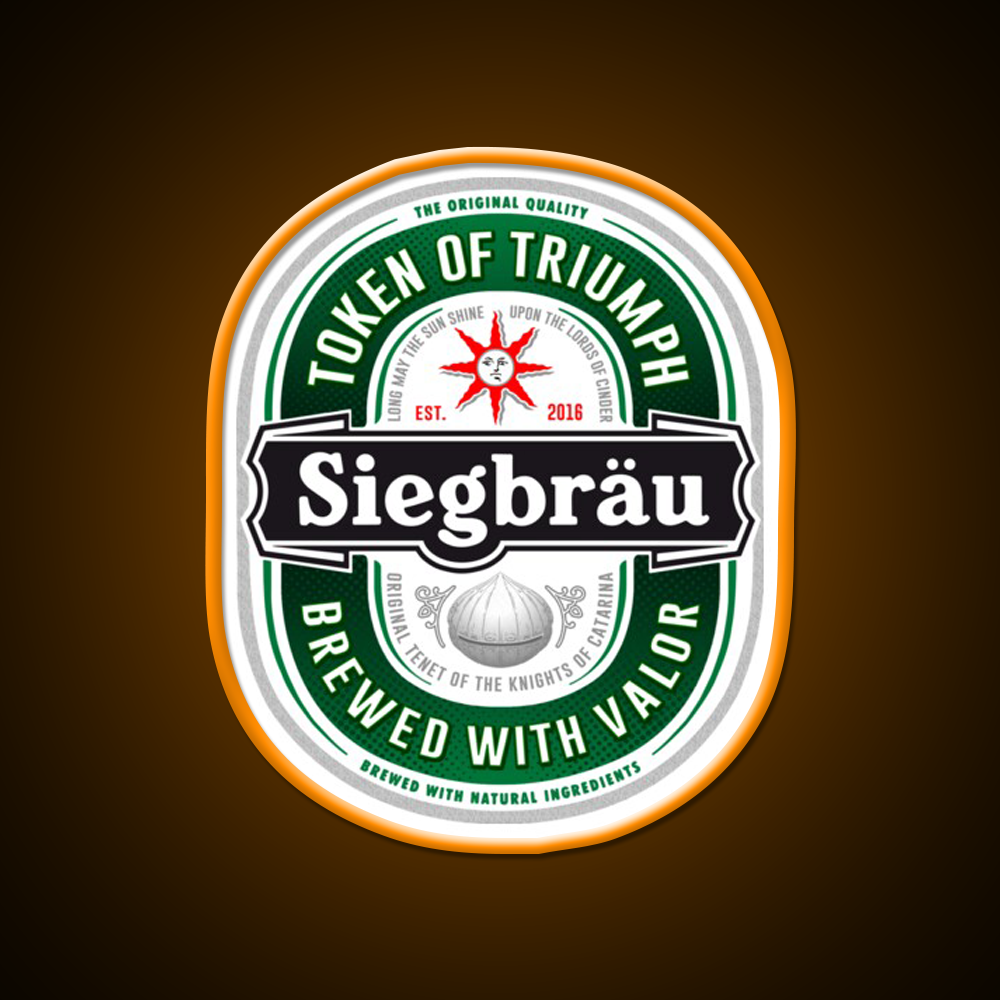 Siegbrau Label The Original Tenet Beer Bar Decor Led Neon Sign Rgb Color - LED neon sign view 6